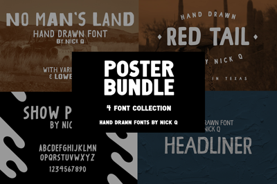 Poster Font Bundle Free Download