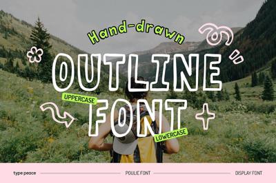 POULIE | Outline Display Font Free Download