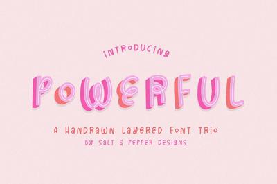 Powerful Layered Font Free Download