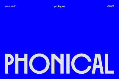 PRAK Phonical - Sans Serif Display Font
