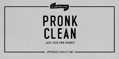 PRONK Clean Font