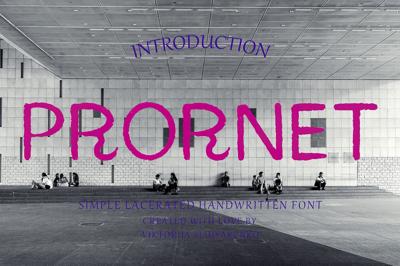 PRORNET - handwritten font Free Download