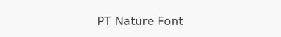 PT Nature Font