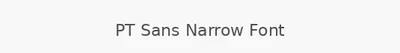 PT Sans Narrow Font