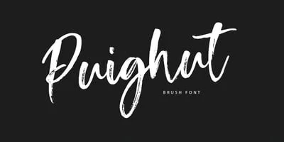Puighut Brush Font