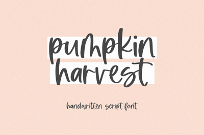 Pumpkin Harvest | Modern Script Font Free Download