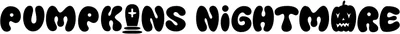 Pumpkins Nightmare Font