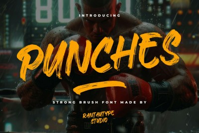 Punches Strong Brush Font