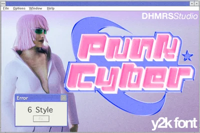 Punk Cyber - Y2K Family Fonts