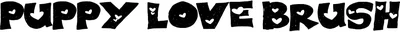 Puppy Love Brush Font