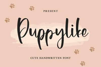 Puppylike - Cute Handwritten Font Free Download