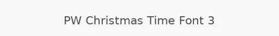 PW Christmas Time Font 3