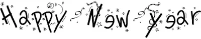 Pwhappynewyear Font