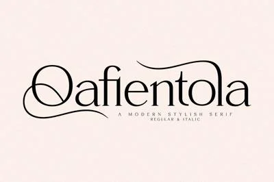 Qafientola A Modern Stylish Serif Font
