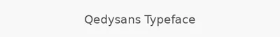 Qedysans Typeface