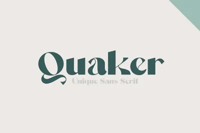 Quaker - Classic Modern Typeface Free Download