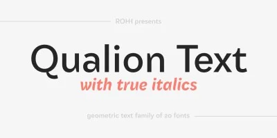 Qualion Text Font