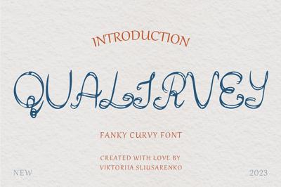 QUALIRVEY fanky curvy font Free Download