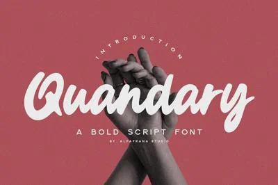 Quandary - Bold Script