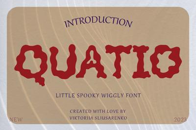 QUATIO wiggly font Free Download