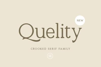 Quelity - Crooked Serif Font Free Download