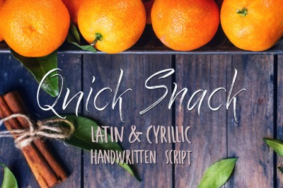 Quick Snack Script Latin & Cyrillic Font