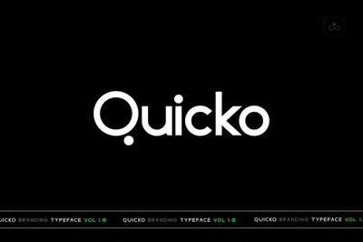 Quicko Display Typeface Free Download