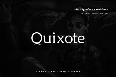Quixote - Classic Serif Typeface + WebFont