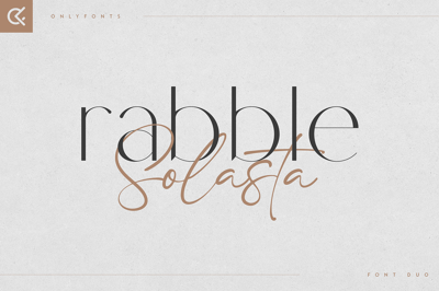 Rabble & Solasta - modern font duo Free Download