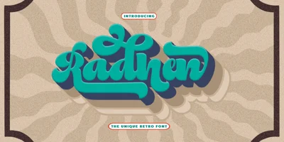 Radhen Retro Font