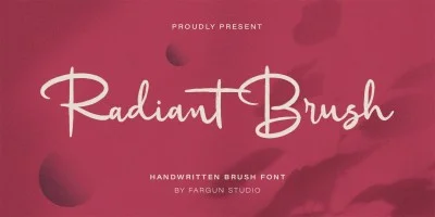 Radiant Brush Font