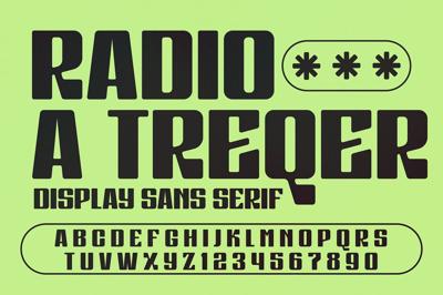 Radio A Treqer Display Font Free Download