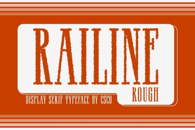 Railine Rough Font