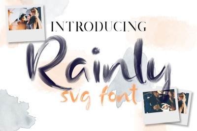 Rainly - Brush & SVG Font