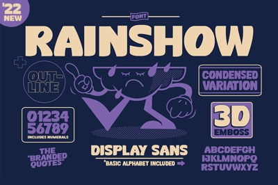 Rainshow Display Sans +Illustrations Free Download