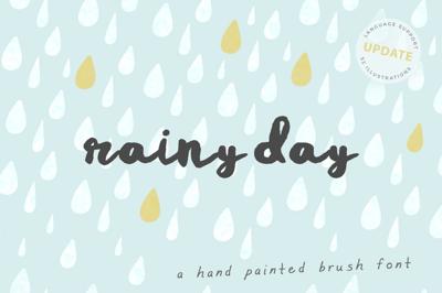 Rainy Day Brush Script Font Free Download