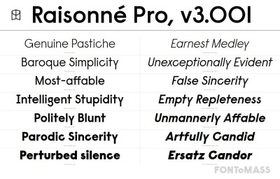 Raisonne Pro Font