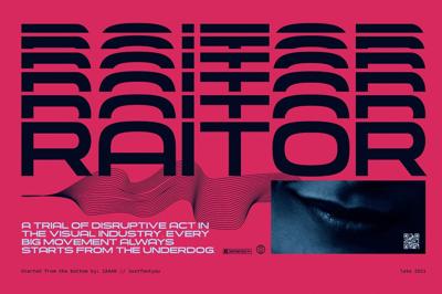 Raitor - Futuristic Display Fonts Free Download