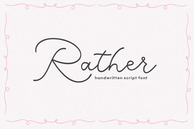 Rather | Coquette Script Font Free Download