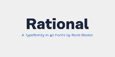 Rational Font