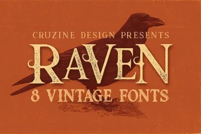 Raven Typeface Font