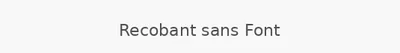 Recobant sans Font