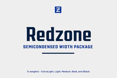 Redzone Display – SemiCondensed Free Download