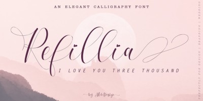 Refillia Calligraphy Font