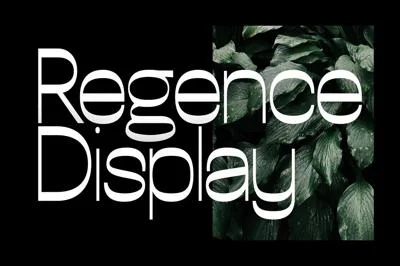 Regence Display typefaces + webfonts