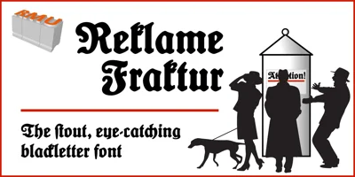 Reklamefraktur Font