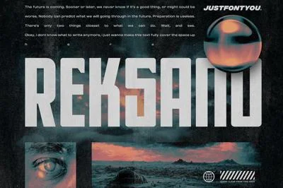 Reksano - Futuristic Display Fonts