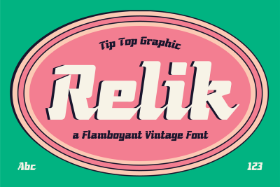 Relik - Flamboyant Vintage Font