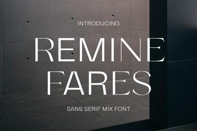 Remine Fares Display Font Free Download