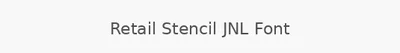 Retail Stencil JNL Font